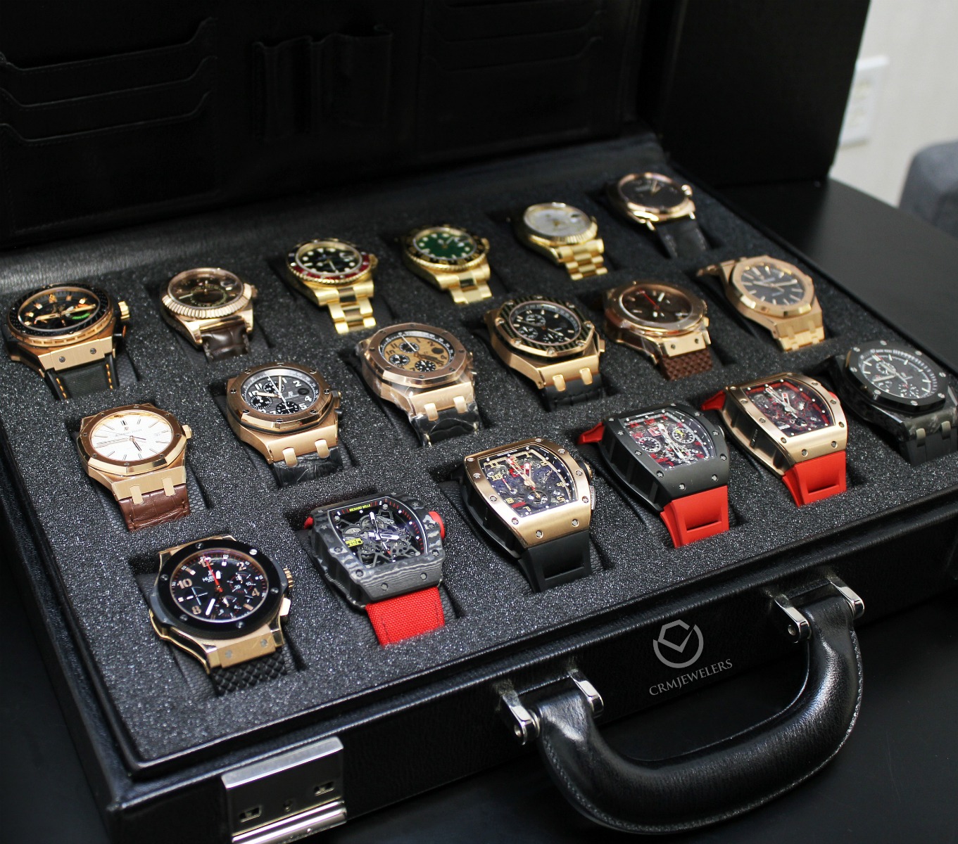 Luxury watches to be won in a raffle / prize competition hosted by CRM Jewelers